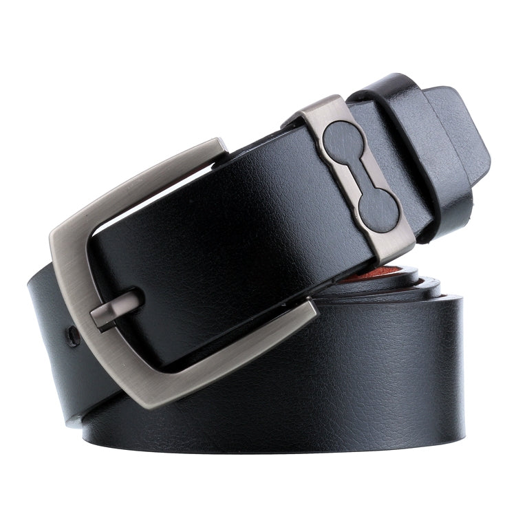 Dandali L8026 Men Casual Antique Alloy Buckle Leather Belt Waistband, Size: 110-125cm