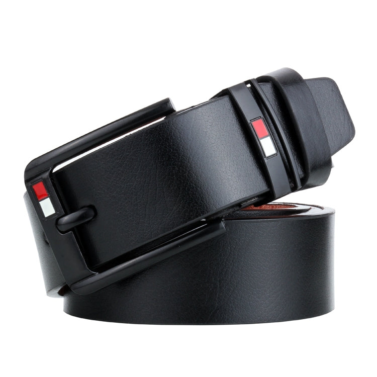 Dandali L8031 Men Casual Antique Buckle Leather Belt Waistband, Size: 110-125cm