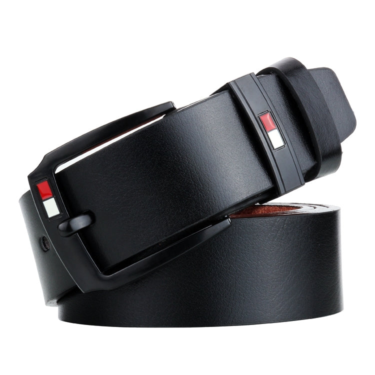 Dandali L8032 Men Retro Casual Antique Buckle Leather Belt Waistband, Size: 110-125cm