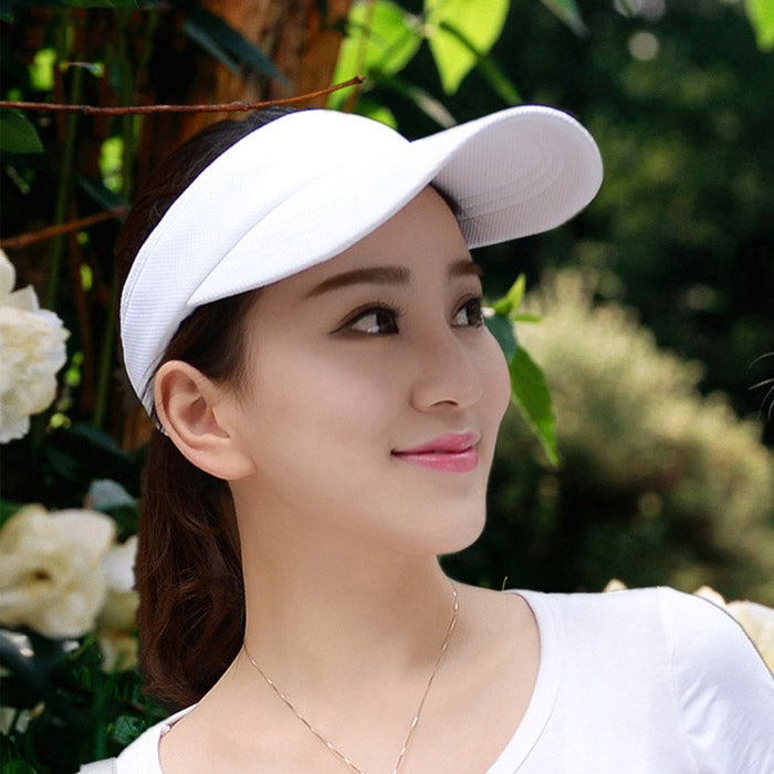 Lightweight and Comfortable Visor Cap for Women in Outdoor Golf Tennis Running Jogging Adjustable Strap — view 10