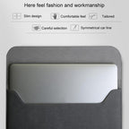 2 in 1 Horizontal Matte Leather Laptop Inner Bag + Power Bag for MacBook Air 11.6 inch A1465 (2012 - 2015) / A1370 (2010 - 2011)