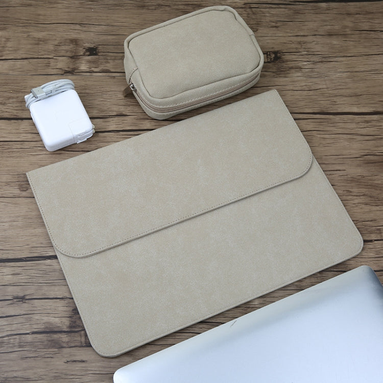 2 in 1 Horizontal Matte Leather Laptop Inner Bag + Power Bag for MacBook 12 inch A1534 (2015 - 2017) — view 8