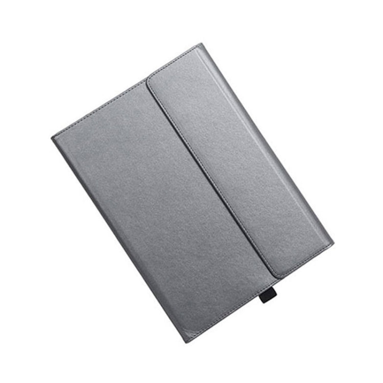 For Microsoft Surface Pro 7 / 7+ Microfiber Lambskin Texture Magnetic Horizontal Flip Leather Case with Pen Slot & Holder — Case
