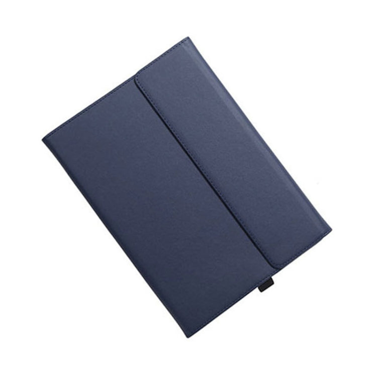 For Microsoft Surface Pro 7 / 7+ Microfiber Lambskin Texture Magnetic Horizontal Flip Leather Case with Pen Slot & Holder — Black
