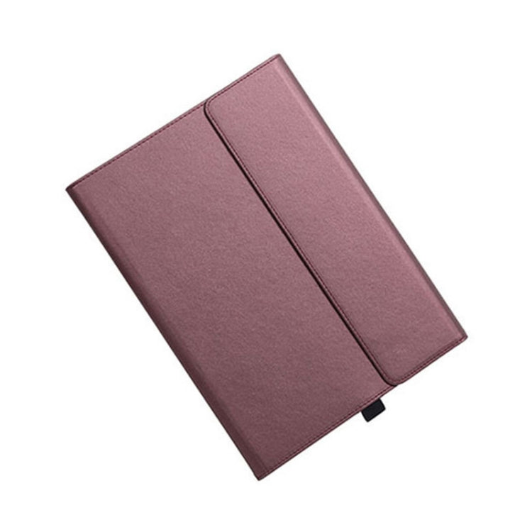 For Microsoft Surface Pro 7 / 7+ Microfiber Lambskin Texture Magnetic Horizontal Flip Leather Case with Pen Slot & Holder — Grey