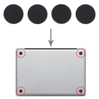For MacBook Air M4 13 inch A3240 4 in 1 Bottom Case Rubber Mats