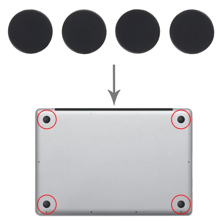 For MacBook Air M4 13 inch A3240 4 in 1 Bottom Case Rubber Mats