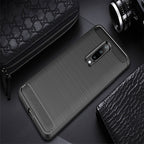 Brushed Texture Carbon Fiber Shockproof TPU Case for OnePlus 7