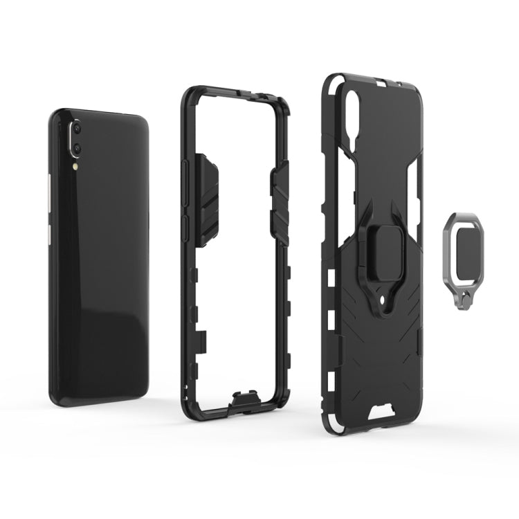 PC + TPU Shockproof Protective Case for Vivo X23, with Magnetic Ring Holder