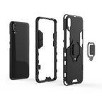 PC + TPU Shockproof Protective Case for Vivo X23, with Magnetic Ring Holder