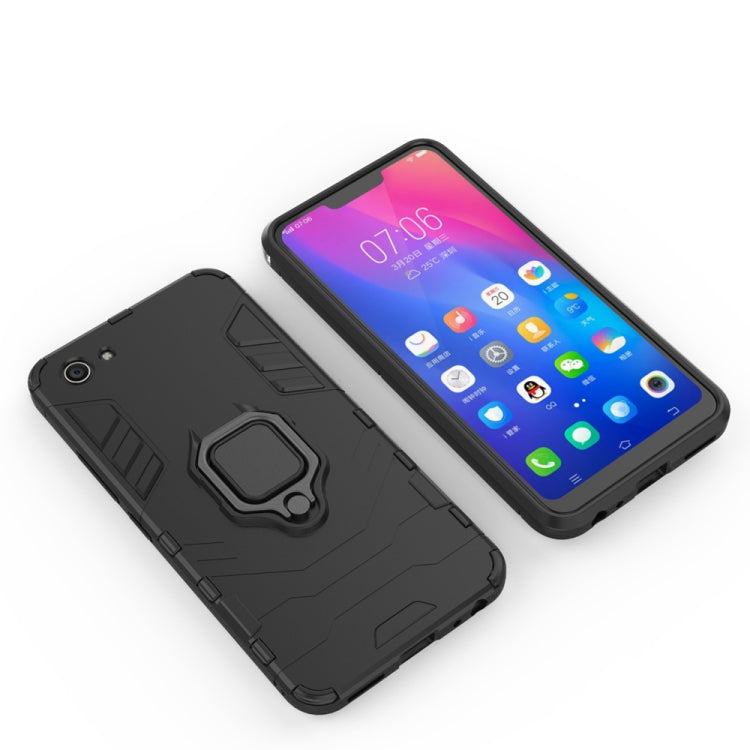 PC + TPU Shockproof Protective Case for Vivo Y83, with Magnetic Ring Holder