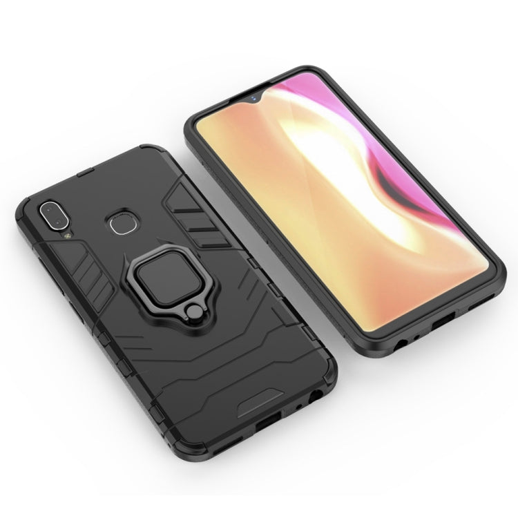 PC + TPU Shockproof Protective Case with Magnetic Ring Holder for Vivo Y95