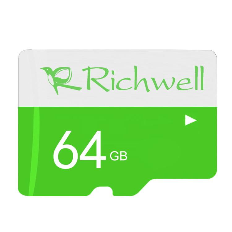 Richwell 64GB High Speed Class 10 TF Memory Card, 64GB — 64GB