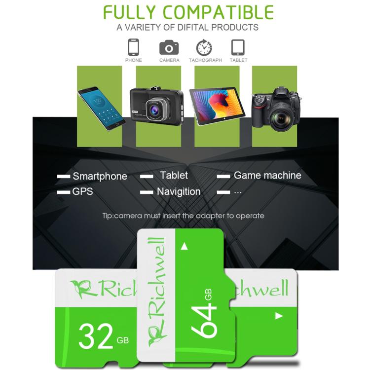 Richwell 128GB High Speed Class 10 TF Memory Card
