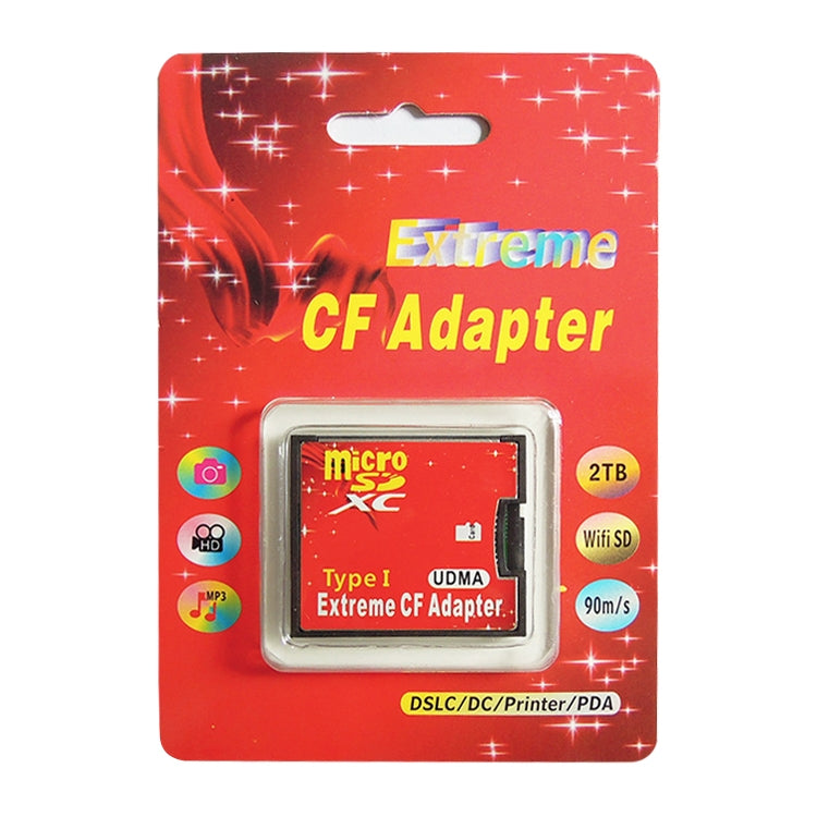 TF to CF Compact Flash Memory Card Adapter, 1-Socket
