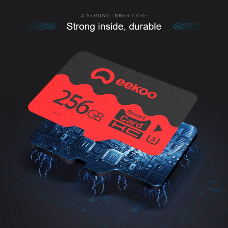 eekoo 256GB U3 TF Memory Card, Minimum Write Speed: 30MB / s, Flagship Version