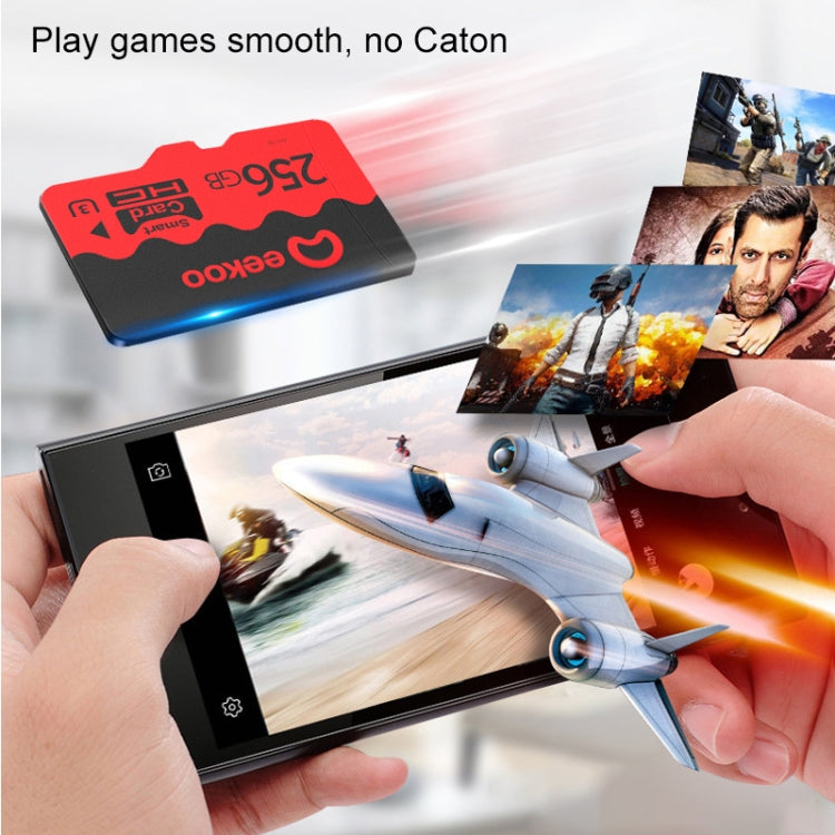 eekoo 256GB U3 TF Memory Card, Minimum Write Speed: 30MB / s, Flagship Version