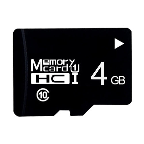 4GB High Speed Class10 Black TF Memory Card, 4GB — 4GB