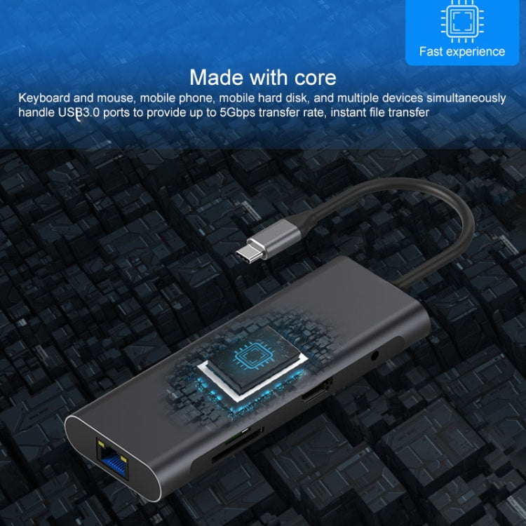 Blueendless 9 In 1 Multi-function Type-C / USB-C HUB Expansion Dock