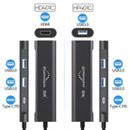 Blueendless 4 In 1 Multi-function Type-C / USB-C to HDMI + PD + Dual USB 3.0 HUB Expansion Dock