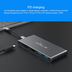 Blueendless 6 In 1 Multi-function Type-C / USB-C HUB Expansion Dock M.2 NGFF Solid State Drive — view 8