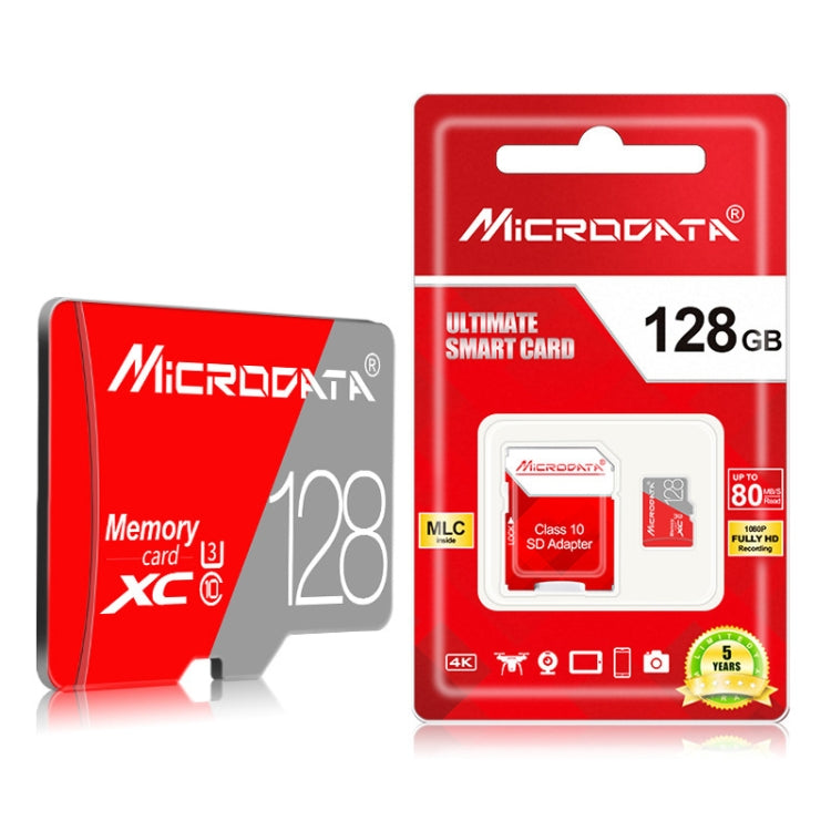 MICRODATA 128GB Class10 Red and Grey TF Memory Card, 128GB — view 4