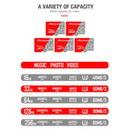 MICRODATA 128GB Class10 Red and Grey TF Memory Card, 128GB — view 9