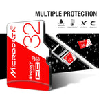 MICRODATA 16GB High Speed U1 Red and White TF Memory Card, 16GB — view 3