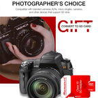 MICRODATA 64GB High Speed U3 Red and White TF Memory Card