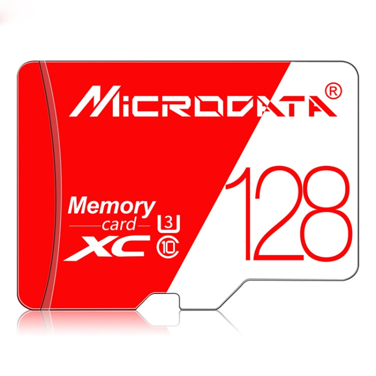 MICRODATA 128GB High Speed U3 Red and White TF Memory Card