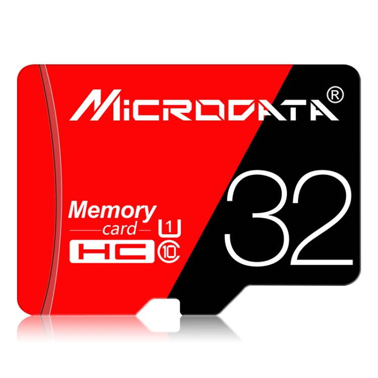 MICRODATA 32GB High Speed U1 Red and Black TF Memory Card