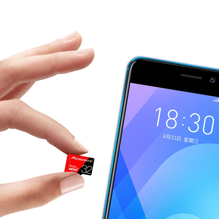 MICRODATA 32GB High Speed U1 Red and Black TF Memory Card