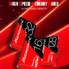 MICRODATA 32GB High Speed U1 Red and Black TF Memory Card