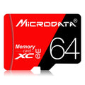MICRODATA 64GB High Speed U3 Red and Black TF Memory Card