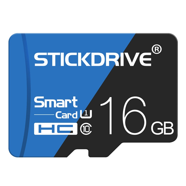 STICKDRIVE 16GB High Speed U1 Blue and Black TF Memory Card