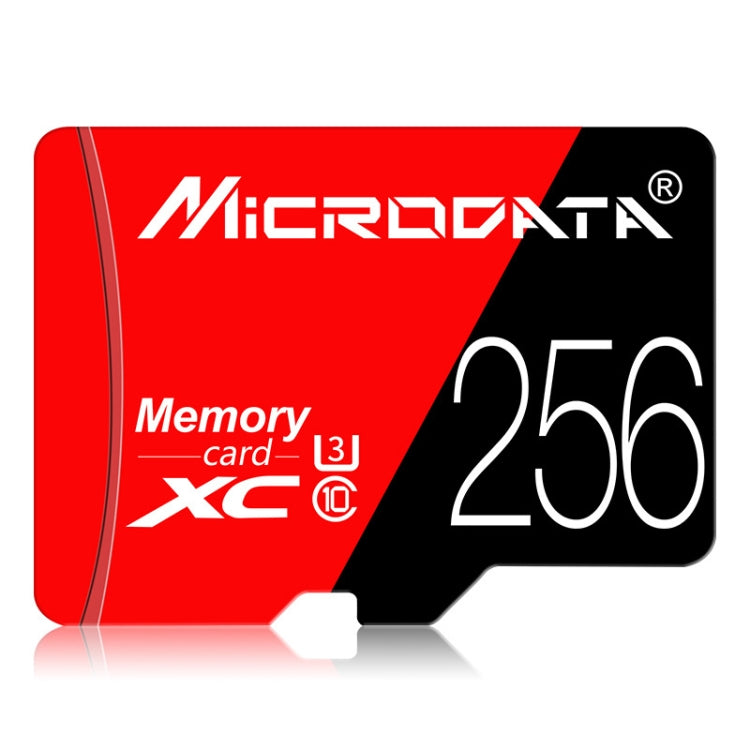 MICRODATA 256GB U3 Red and Black TF Memory Card