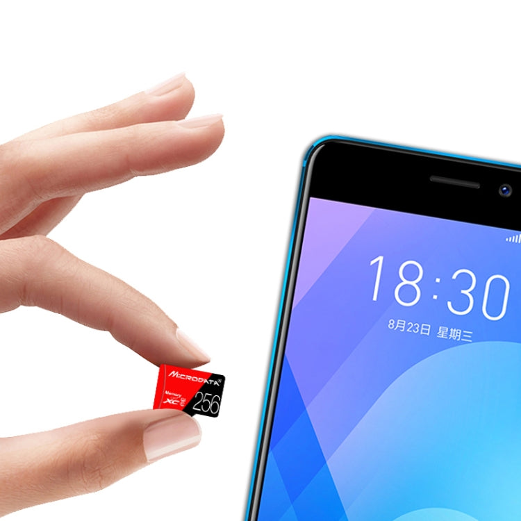 MICRODATA 256GB U3 Red and Black TF Memory Card