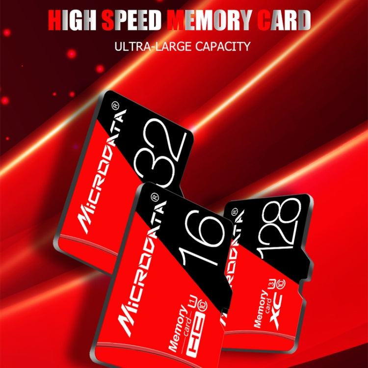 MICRODATA 256GB U3 Red and Black TF Memory Card