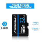MICRODATA 64GB U3 Blue Line and Black TF Memory Card