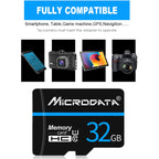 MICRODATA 64GB U3 Blue Line and Black TF Memory Card