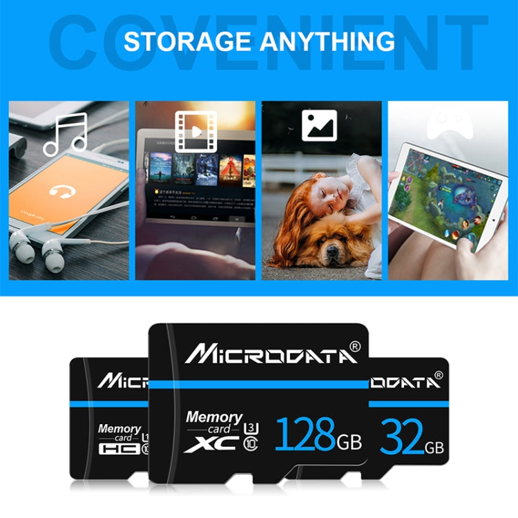 MICRODATA 64GB U3 Blue Line and Black TF Memory Card