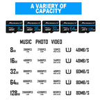 MICRODATA 64GB U3 Blue Line and Black TF Memory Card