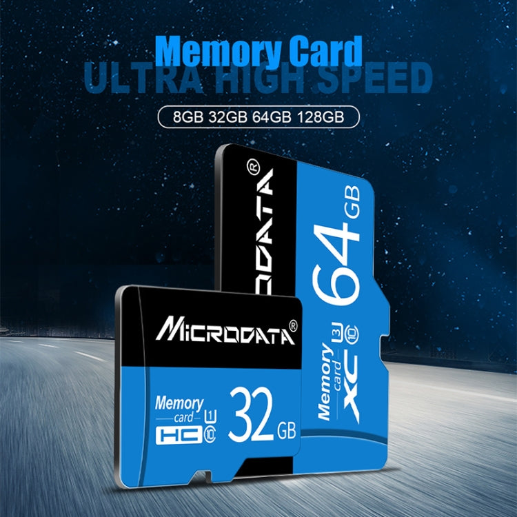 MICRODATA 32GB U1 Blue and Black TF Memory Card