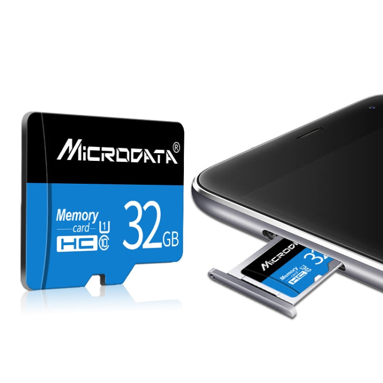 MICRODATA 32GB U1 Blue and Black TF Memory Card
