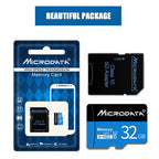 MICRODATA 32GB U1 Blue and Black TF Memory Card