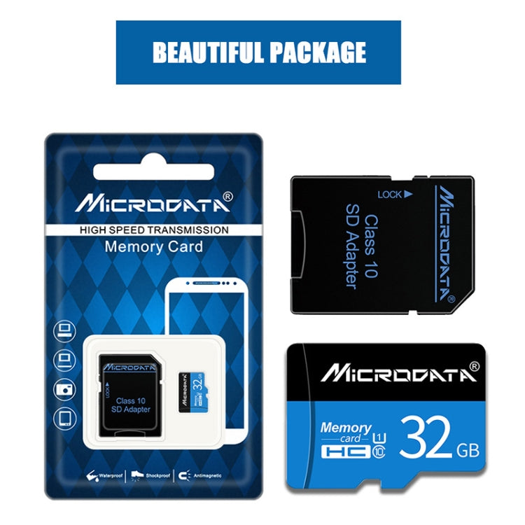 MICRODATA 32GB U1 Blue and Black TF Memory Card