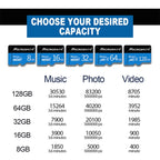 MICRODATA 32GB U1 Blue and Black TF Memory Card