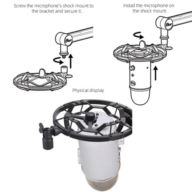TEYUN T8 Live Microphone Metal Shockproof Bracket