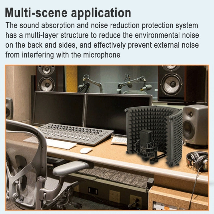 H-3 Microphone Soundproof Cover Wind Screen Noise Reduction Bracket