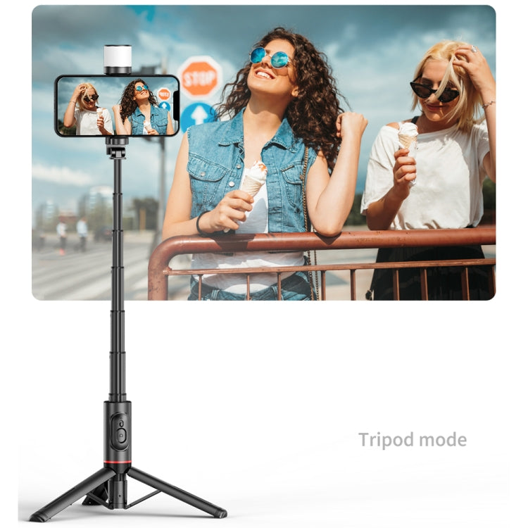 Q12s Bluetooth Remote Control Rotatable Fill Light Tripod Selfie Stick